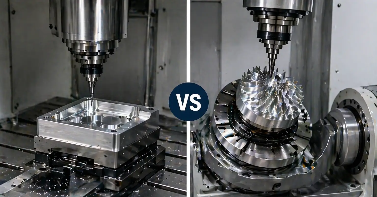 3-Axis vs 5-Axis CNC Machining