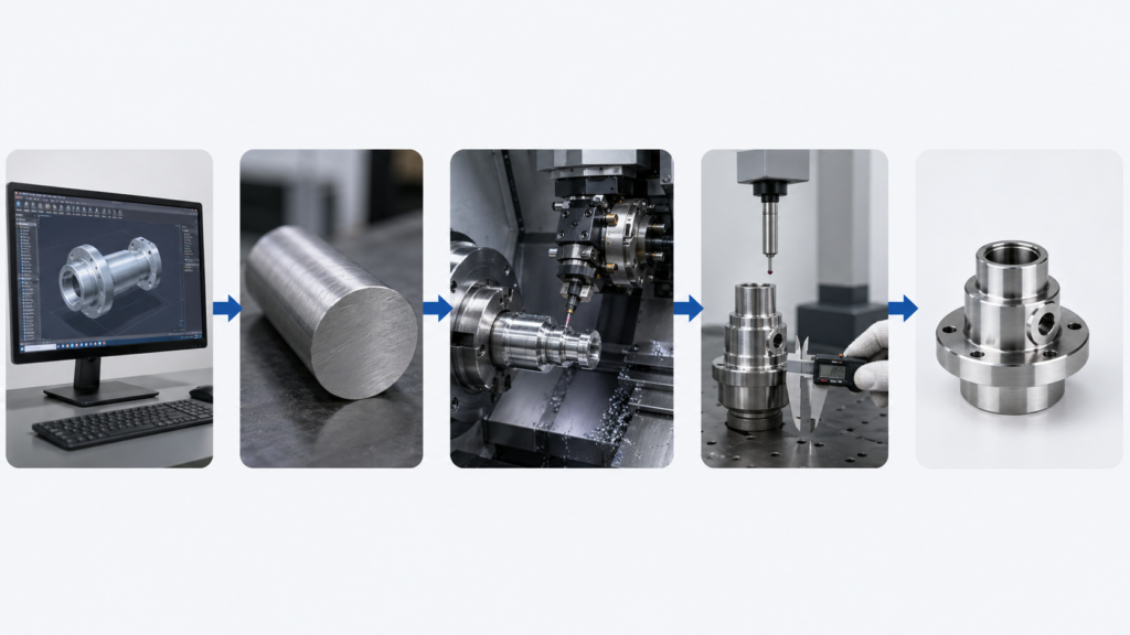 Turn-Mill Machining Process Flow