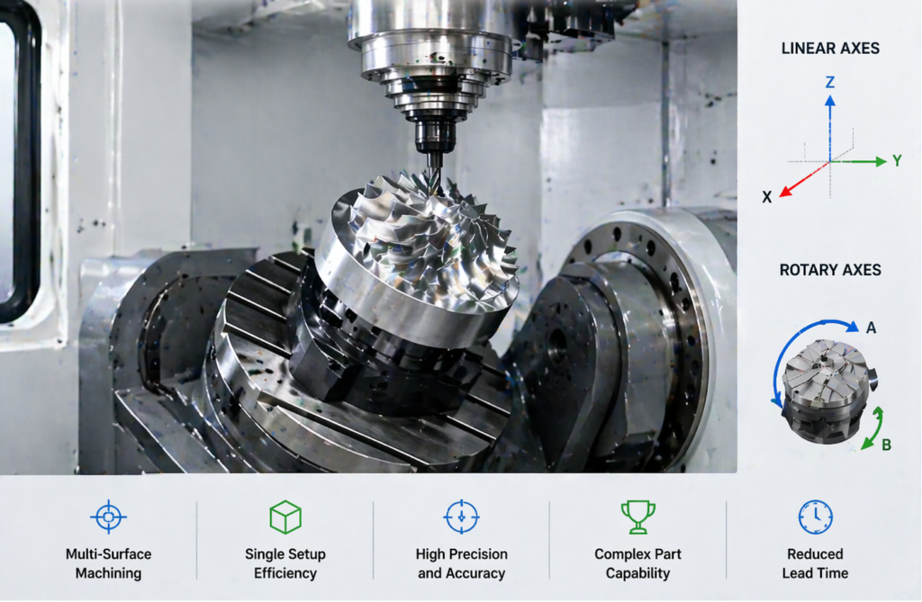 What is 5 Axis CNC Machining