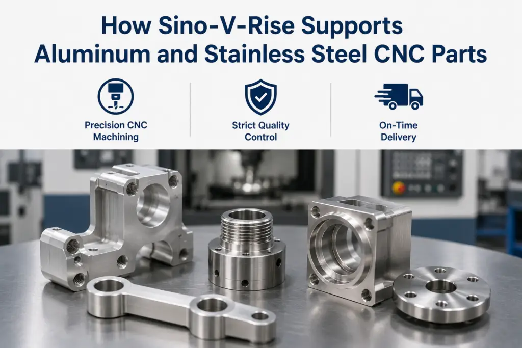 How Sino-V-Rise Supports Aluminum and Stainless Steel CNC Parts