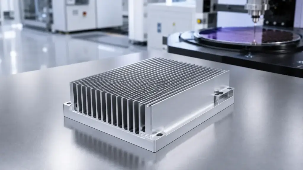 Semiconductor CNC Machined Parts: Vacuum Plates, Cooling Fins and Sensor Brackets 4 Cooling Fins and Thermal Parts for Machine Parts Semiconductor Manufacturing