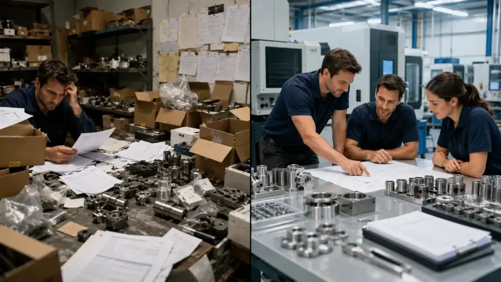 Why OEMs Are Choosing One-Stop CNC Manufacturing Partners in 2026? 3 Multi-supplier sourcing versus one-stop CNC manufacturing workflow
