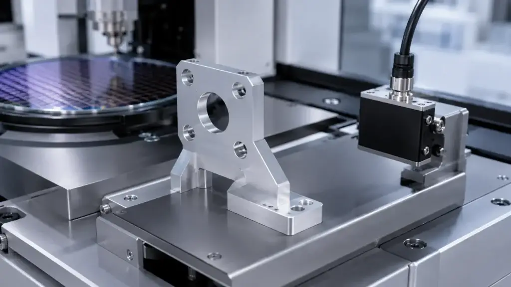 Semiconductor CNC Machined Parts: Vacuum Plates, Cooling Fins and Sensor Brackets 5 Sensor Brackets for CNC Machining for Semiconductor Equipment