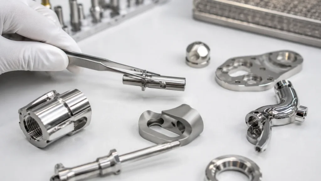 Medical CNC Machining Materials: 316L Stainless Steel, Titanium and PEEK 5 Surface Treatment for CNC Medical Parts