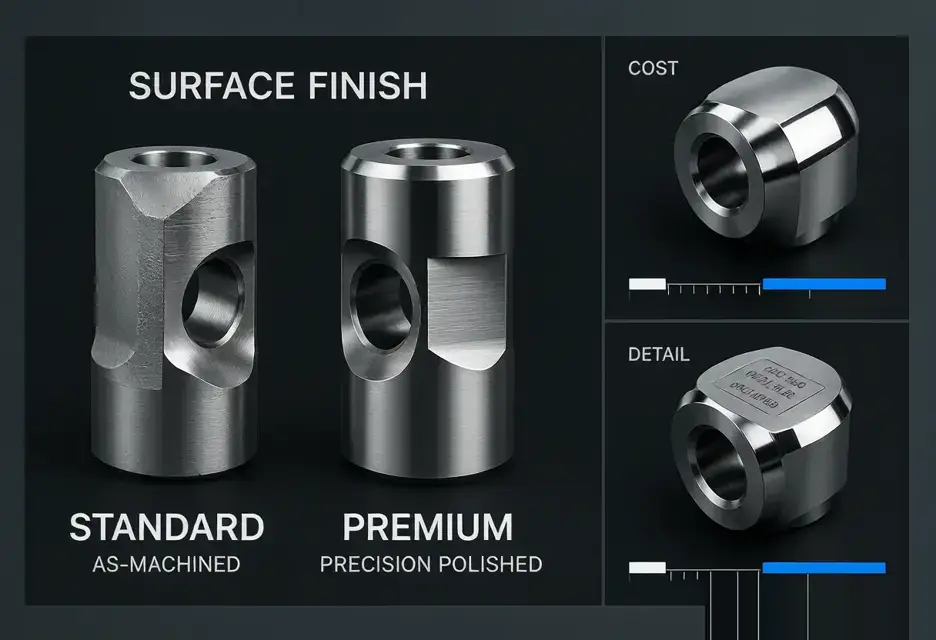 What Ra Surface Finish Can CNC Milling Achieve? 10 How surface finish affects CNC milling cost