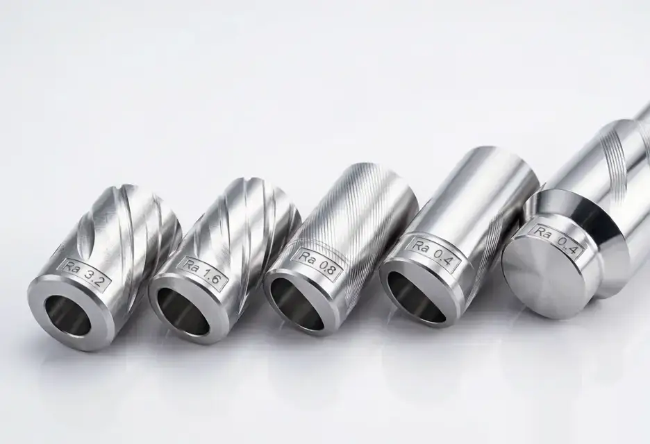 What Ra Surface Finish Can CNC Milling Achieve? 4 Common CNC milling Ra values sample progression